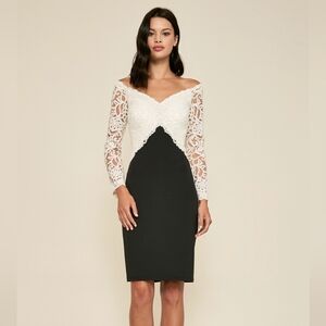 Tadashi Shoji Black & White Dress